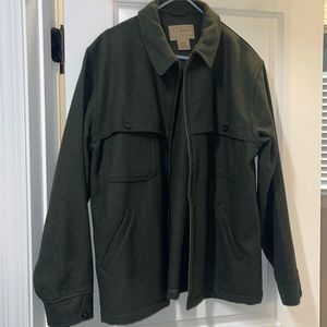 Men’s L.L. Bean Maine Guide Zip Front Jac-Shirt sz L